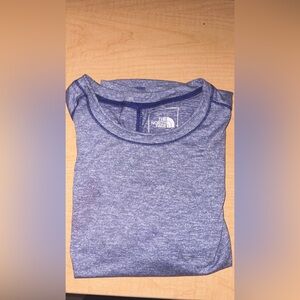 The North Face Women’s Heathered Blue Long Sleeve Tee